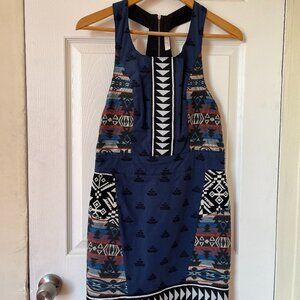 Free People Geometric Print Mini Dress